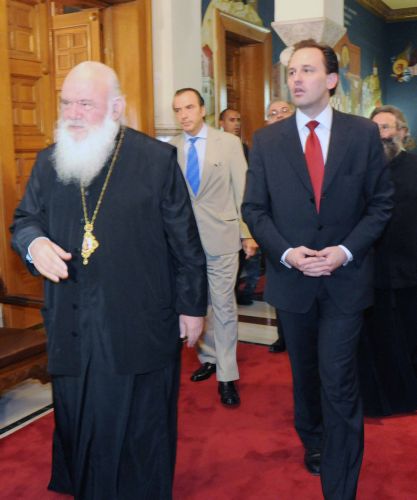 Με τον Αρχιεπίσκοπο Ιερώνυμο συναντήθηκε ο Δ.Δρούτσας