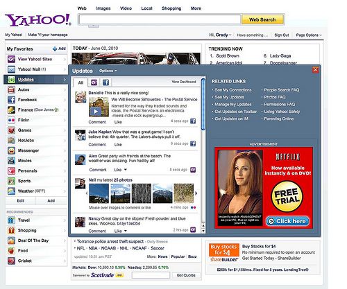 Από το Facebook στο Yahoo και τανάπαλιν