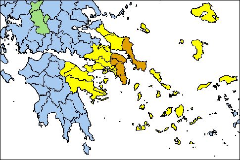 Πολύ υψηλός και την Κυριακή ο κίνδυνος πυρκαγιάς σε Αττική και Εύβοια