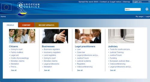 Ευρωπαϊκή διαδικτυακή πύλη για την ηλεκτρονική Δικαιοσύνη