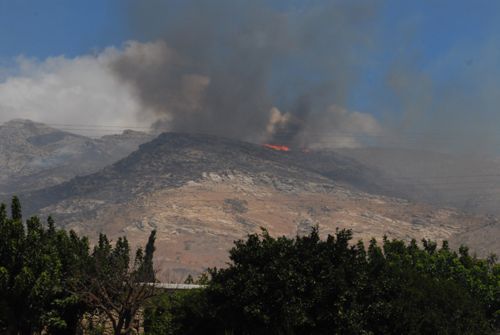 Υπό μερικό έλεγχο η φωτιά στην Κάρυστο
