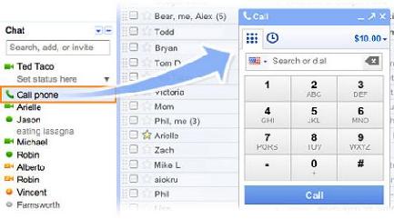 Κλήσεις φωνής μέσω Gmail προσφέρει η Google στις ΗΠΑ
