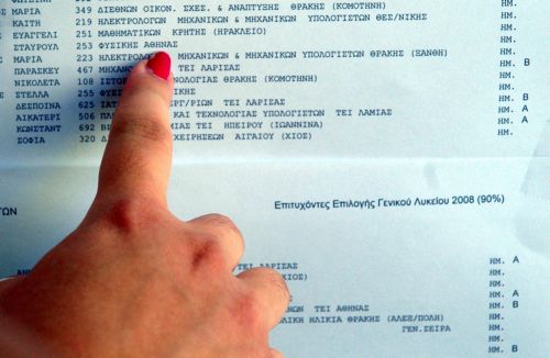 Την Τετάρτη ή την Πέμπτη οι βάσεις για τα Πανεπιστήμια και τα ΤΕΙ