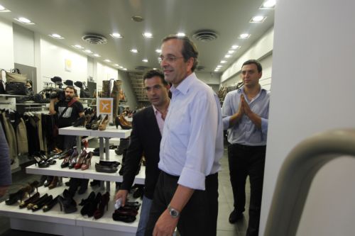 Στην οδό Ερμού χτυπά πλέον η καρδιά της ύφεσης, λέει ο Αντ.Σαμαράς