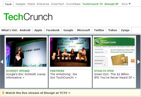 Στην AOL θα πωληθεί το γνωστό ιστολόγιο τεχνολογίας TechCrunch