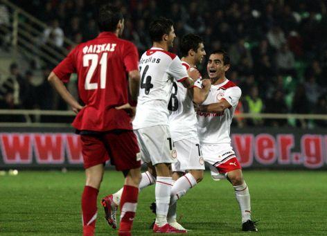 «Ερυθρόλευκο» ποτάμι στα Πηγάδια, ο Ολυμπιακός 3-0 στην Ξάνθη