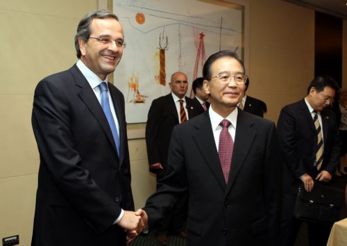 Ευχαριστίες για την αρωγή της Κίνας προς την Ελλάδα απηύθυνε ο Αντώνης Σαμαράς