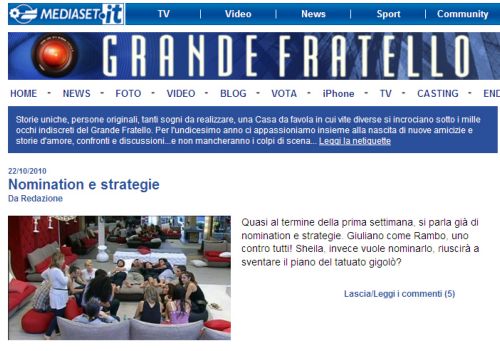 Εντάσεις προκαλεί στην Ιταλία η συμμετοχή γιου μαφιόζου στο Big Brother