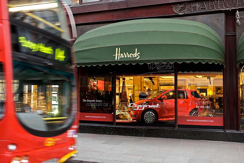 Από τα Harrods ξεκινάει η εμπορική πορεία του Aston Martin Cygnet