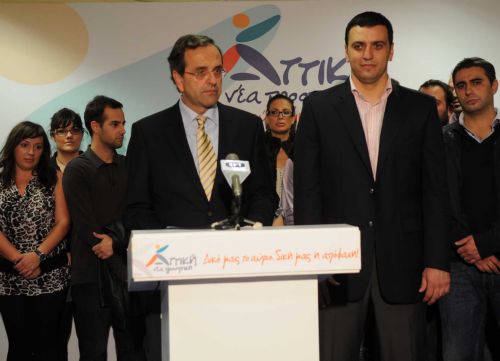 Αντιμνημονιακό μήνυμα και στο δεύτερο γύρο ζητά ο Αντώνης Σαμαράς