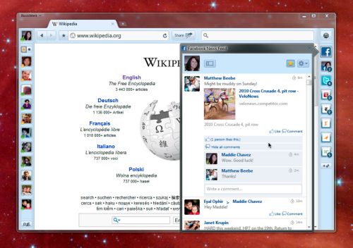RockMelt, ο browser που ειδικεύεται στην κοινωνική δικτύωση