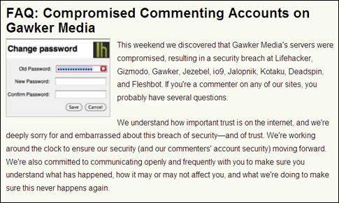 Εκατομμύρια κωδικοί πρόσβασης υπεκλάπησαν από το Gawker.com