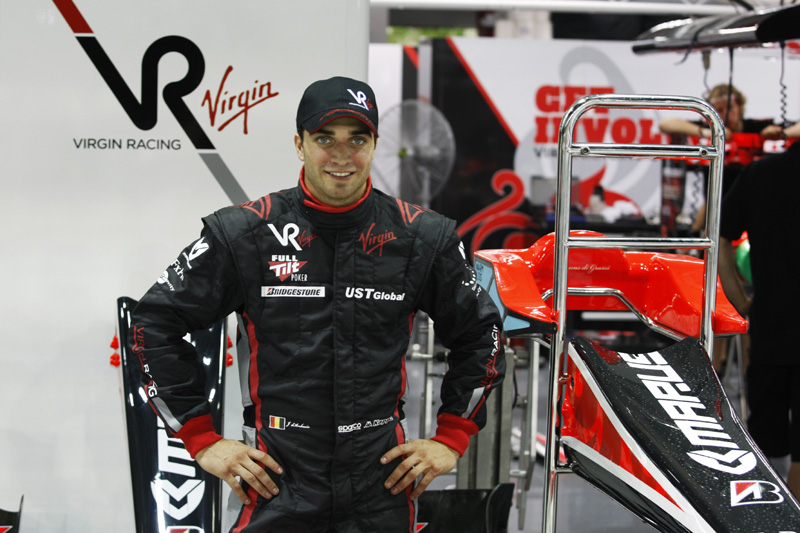 Ο Jerome d’ Ambrosio δίπλα στον Timo Glock στη Virgin