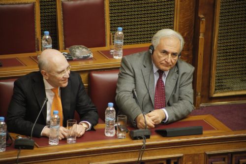 Σύνδεση μισθών με παραγωγικότητα ζήτησε στη Βουλή ο Στρος-Καν