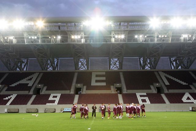«Βυσσινί απάντηση» για το «AEL FC ARENA »