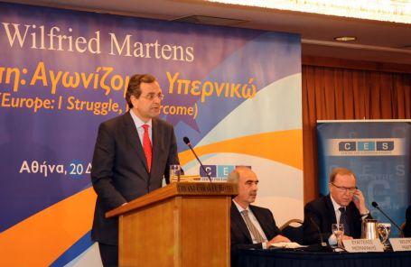 Η κρίση αγγίζει πλέον την καρδιά της Ευρώπης, εκτιμά ο Αντώνης Σαμαράς