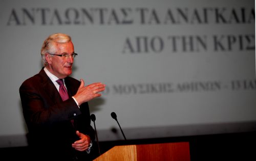 Συνάντηση Μ.Μπαρνιέ με το προεδρείο της Ελληνικής Ένωσης Τραπεζών και τον Γ.Προβόπουλο