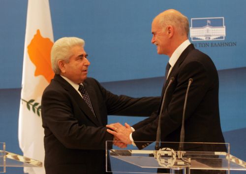 Την Πέμπτη στην Αθήνα ο Δ.Χριστόφιας, προσκεκλημένος του Γ.Παπανδρέου