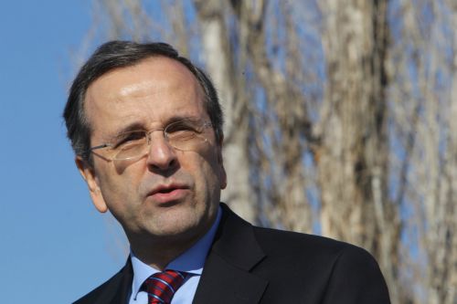 Το καινούργιο σήμα της ΝΔ παρουσιάζει ο Αντώνης Σαμαράς