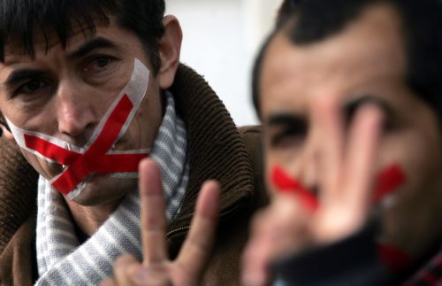 Πορεία διαμαρτυρίας Αφγανών μεταναστών προς τη Βουλή