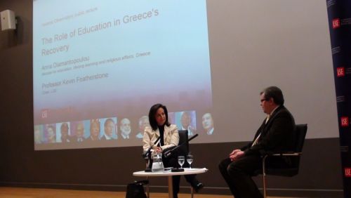 Για το βρετανικό μοντέλο στα πανεπιστήμια ενημερώθηκε η Άννα Διαμαντοπούλου