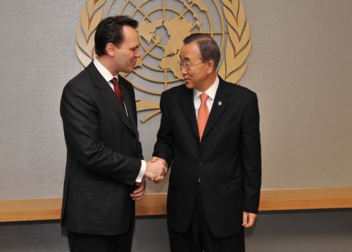 Συνομιλίες Δ.Δρούτσα και Μπαν Γκι-Μουν για το Κυπριακό και τη ΠΓΔΜ