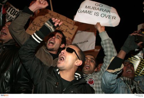 Συγκέντρωση στη Β.Σοφίας πραγματοποίησε η Αιγυπτιακή κοινότητα της Αθήνας