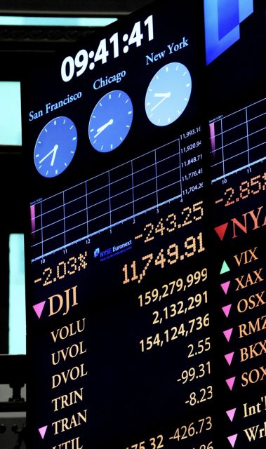 Σημαντική πτώση στις ευρωπαϊκές αγορές την Τρίτη, στο κόκκινο και η Γουόλ Στριτ