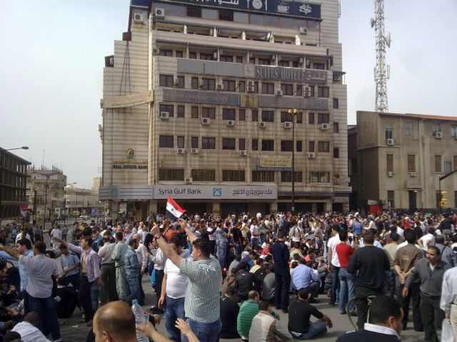Μεγαλειώδης συγκέντρωση στη Συρία κατά του καθεστώτος