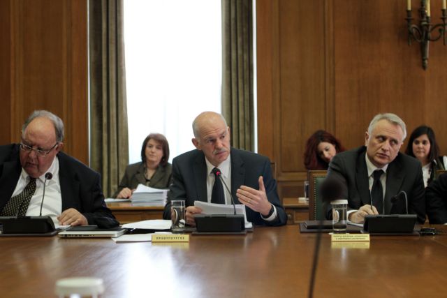 Οδικό Χάρτη για την έξοδο από την κρίση παρουσίασε ο Γ.Παπανδρέου στο Υπουργικό Συμβούλιο