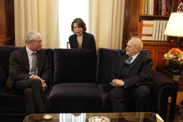 «Οι αδύναμοι υποφέρουν» είπε στον Χέρμαν βαν Ρομπάι ο Πρόεδρος της Δημοκρατίας