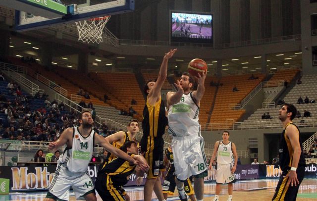 O Παναθηναϊκός επιβλήθηκε εύκολα με 111-70 της ΑΕΚ στο ΟΑΚΑ