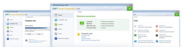 Δωρεάν δοκιμή των ESET Smart Security 5 και ESET NOD32 Antivirus 5