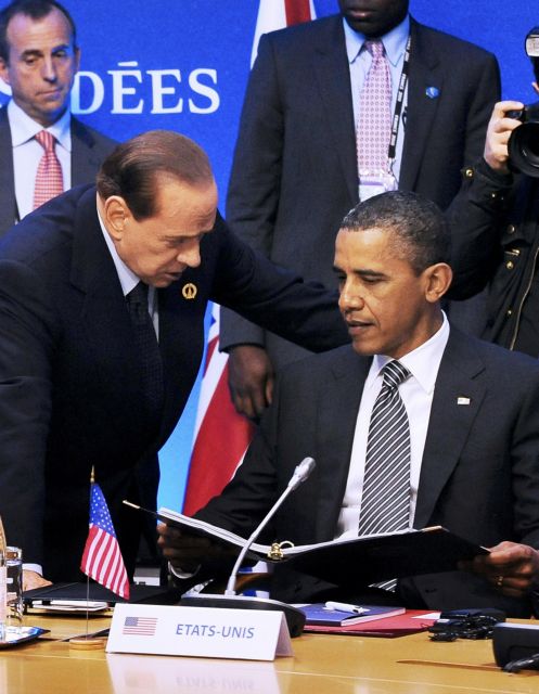 «Στήλη άλατος» αφήνει ο Μπερλουσκόνι τον Ομπάμα στο περιθώριο της G8