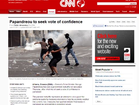 Η πολιτική κρίση και ο κίνδυνος χρεοκοπίας της Ελλάδας στο επίκεντρο των ξένων μέσων ενημέρωσης