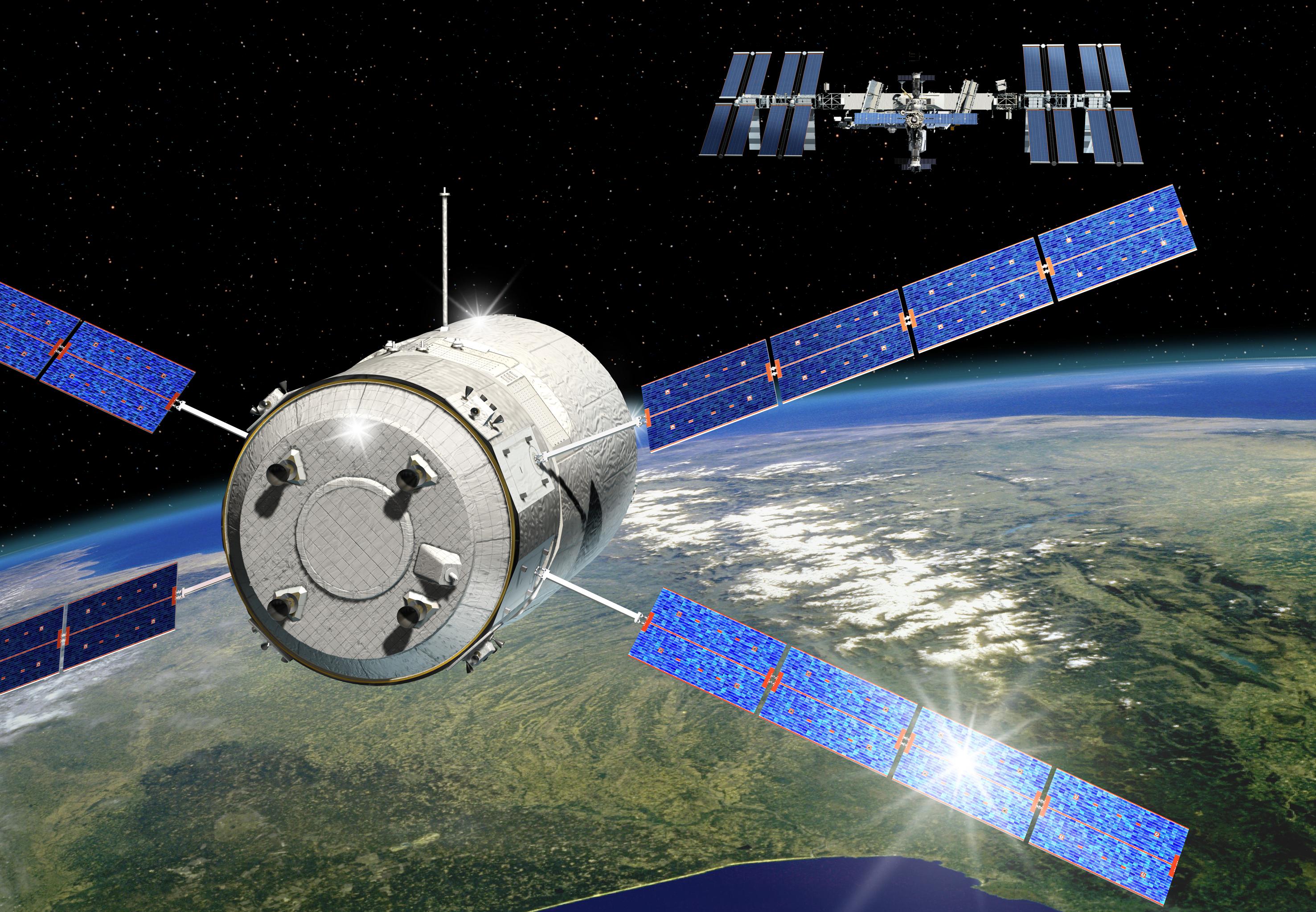 Ρομποτικό διαστημικό φορτηγό έτοιμο για βουτιά θανάτου