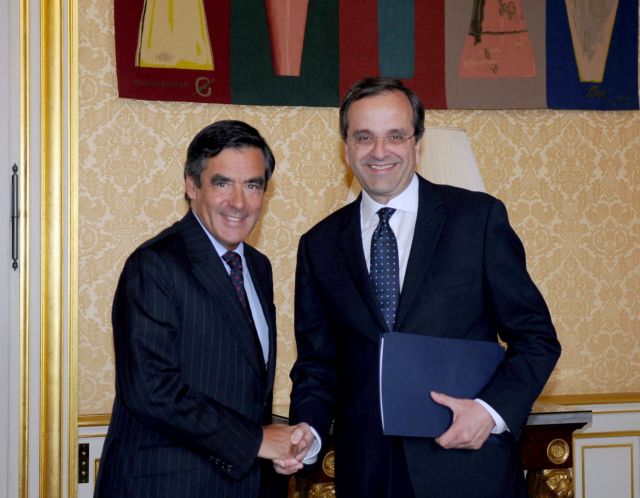 Γαλλικές πιέσεις για συναίνεση κατά τη συνάντηση Φιγιόν – Σαμαρά