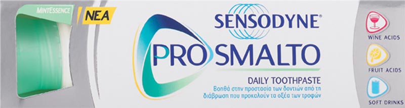 Sensodyne Prosmalto: Ενδυναμώνει το σμάλτο των δοντιών, βοηθώντας στην προστασία από τη διάβρωση των οξέων