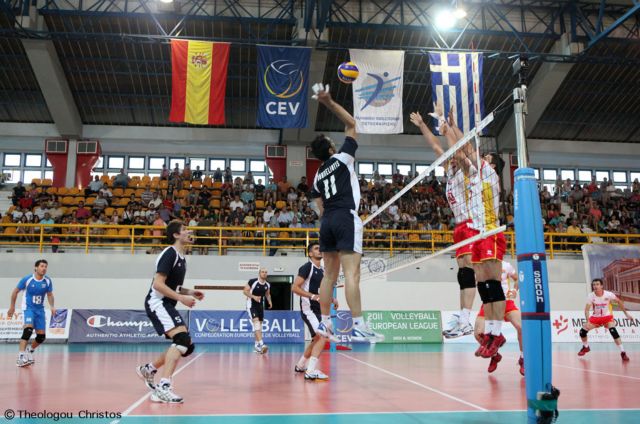 Ήττα της εθνικής βόλεϊ ανδρών από την Ισπανία στον Πύργο