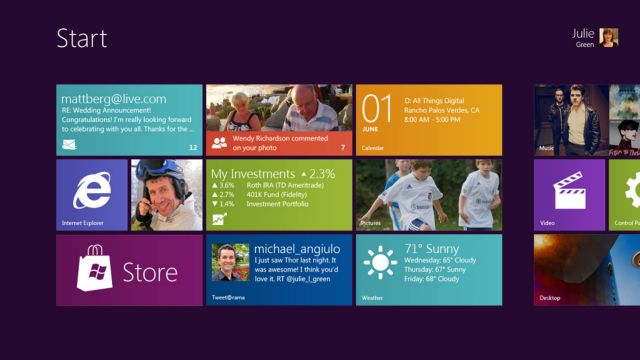 Η πρώτη ματιά στα Windows 8