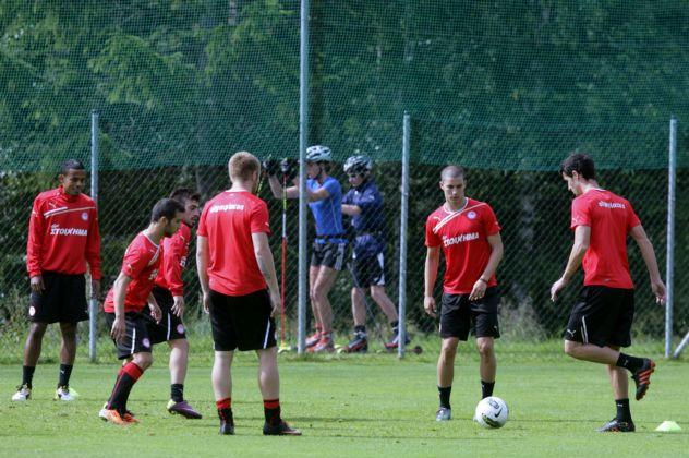 Χαλαρή προπόνηση πριν το φιλικό με την Πολόνια
