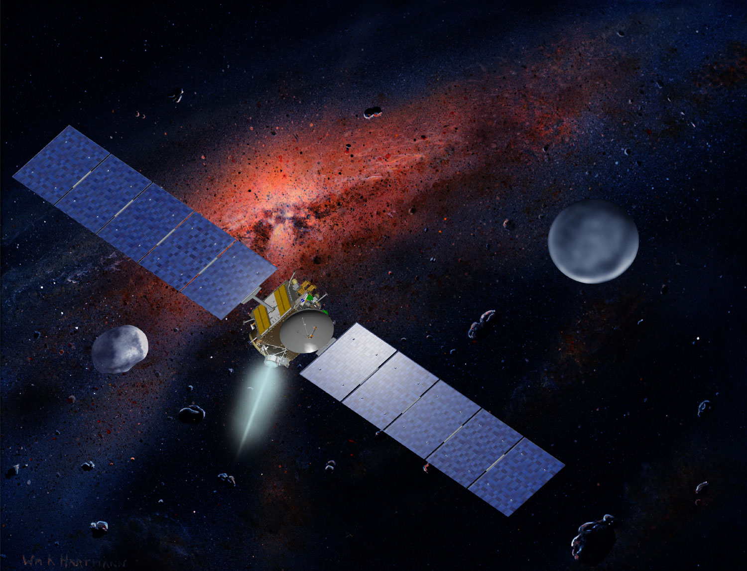 Σε τροχιά γύρω από τον αστεροειδή Εστία τέθηκε το Dawn της NASA