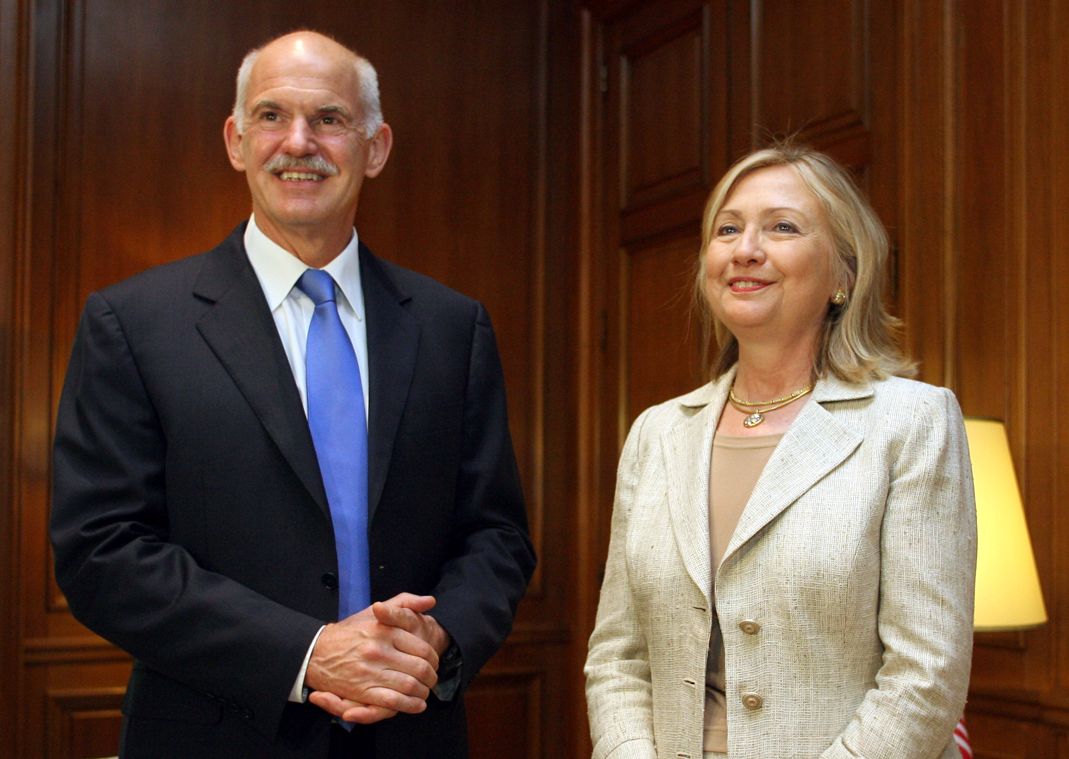 Συνάντηση και γεύμα εργασίας με τον Γιώργο Παπανδρέου είχε η Χίλαρι Κλίντον