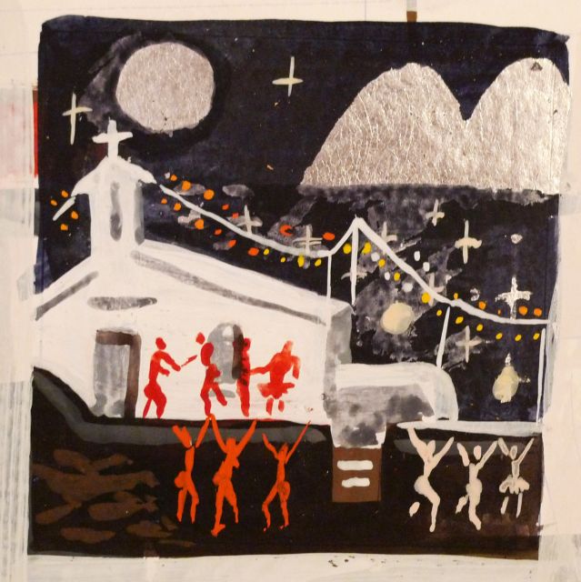 Πανηγύρι χρωμάτων και αισθημάτων στην έκθεση ζωγραφικής του Απ.Χαντζαρά στη Νάξο