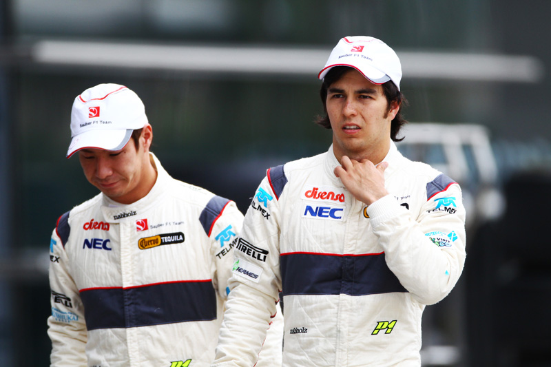 Στη Sauber και το 2012 οι K. Kobayashi και S. Perez
