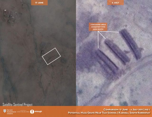 Mαζικούς τάφους στο Σουδάν αποκαλύπτουν εικόνες από δορυφόρο