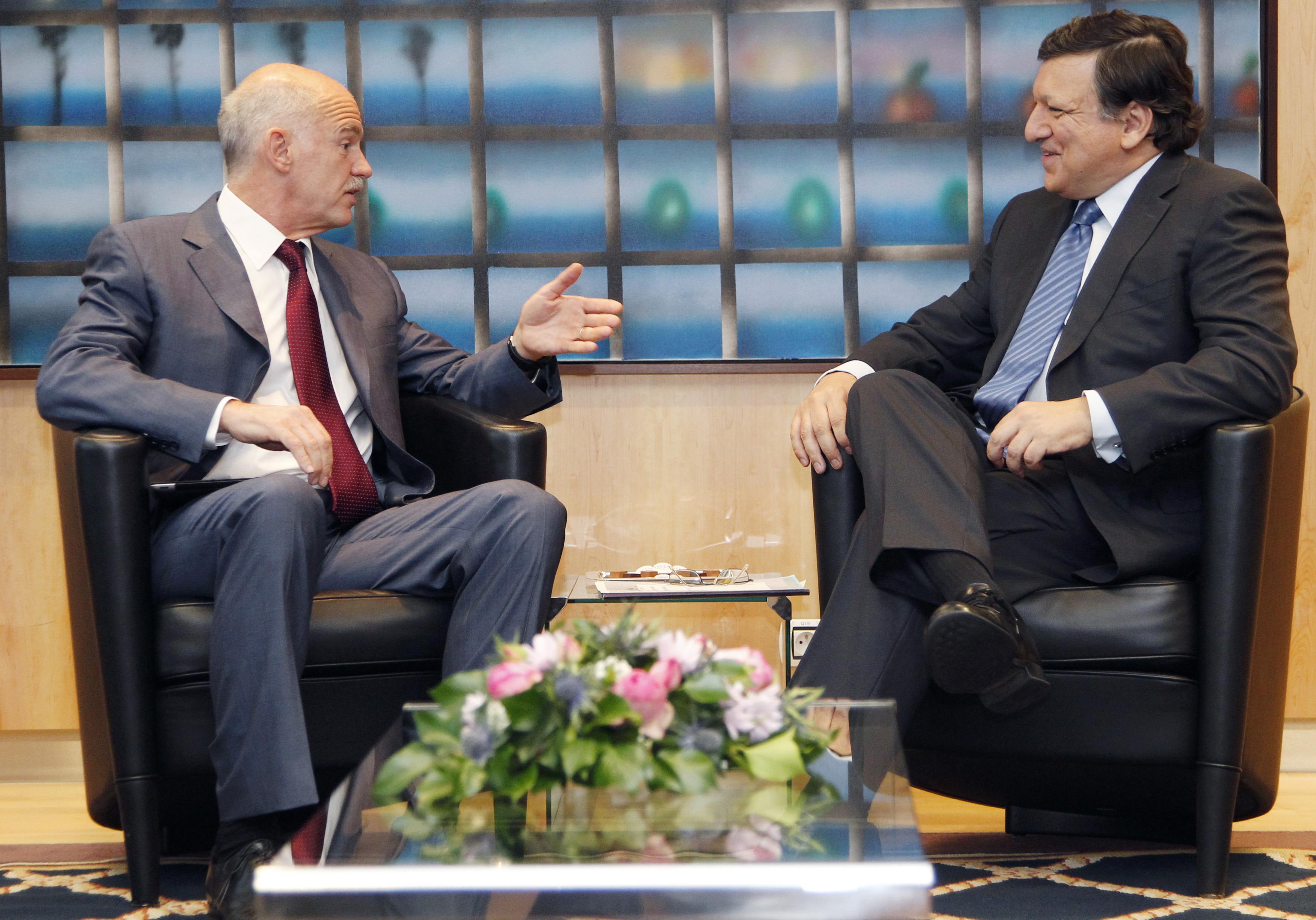 Η βιωσιμότητα του χρέους επί τάπητος στη συνάντηση Παπανδρέου-Μπαρόζο