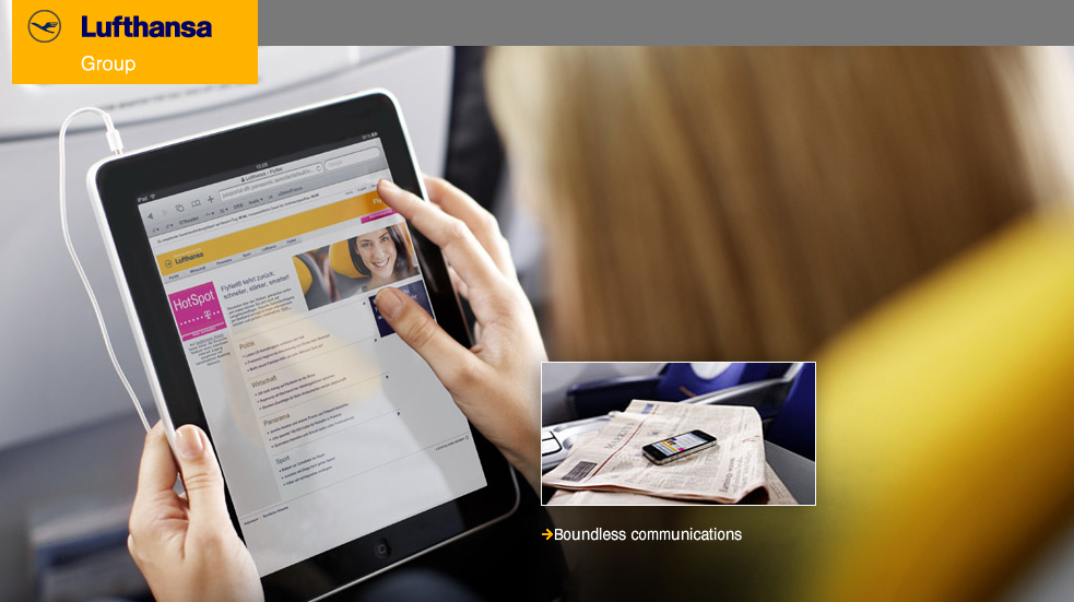 Υπηρεσία ασύρματου Internet από την Lufthansa στις υπερατλαντικές πτήσεις