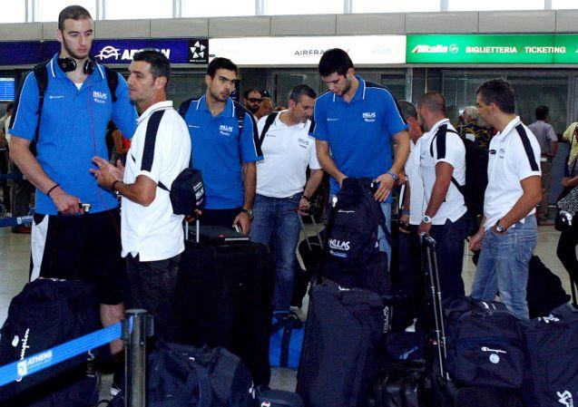 Έφτασε στη Λιθουανία η εθνική ομάδα μπάσκετ
