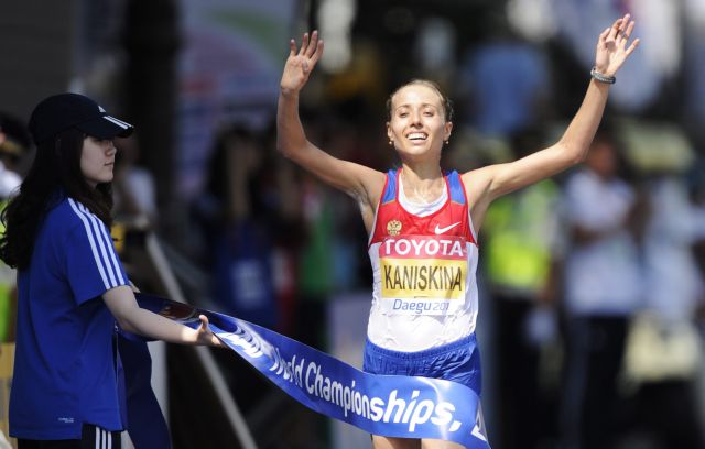 Η Κανίσκινα κατέκτησε το χρυσό στα 20 χλμ. βάδην γυναικών